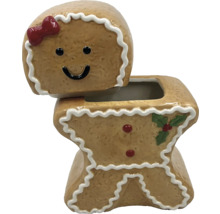 Figurină decorativă om de turtă dulce cu cap detașabil și cavitate