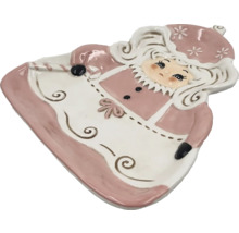 Bol decorativ în formă de figurină stilizată cu glugă