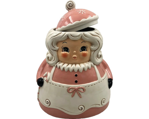 Cutie pentru biscuiți în formă de Crăciuniță cu capac detașabil