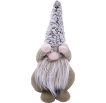 Figurină decorativă pitic cu barbă și căciulă