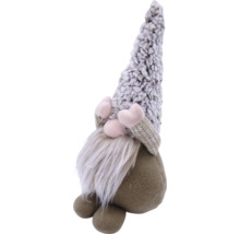 Figurină decorativă pitic cu barbă și căciulă