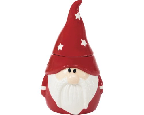 Cutie decorativă pentru biscuiți în formă de spiriduș de Crăciun