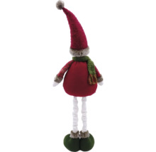 Figurină decorativă elf cu pălărie și eșarfă ca decorație sezonieră