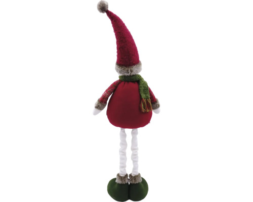 Figurină decorativă elf cu pălărie și eșarfă ca decorație sezonieră