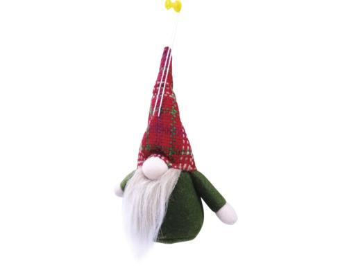 Spiriduș decorativ de Crăciun cu căciulă și barbă