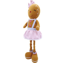 Păpușă om de turtă dulce cu fundă și fustă