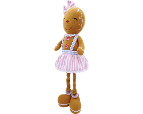 Păpușă om de turtă dulce cu fundă și fustă