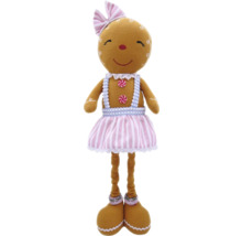 Femeie de turtă dulce ca jucărie de pluș cu fundă