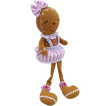 Femeie de turtă dulce ca jucărie de pluș cu fundă