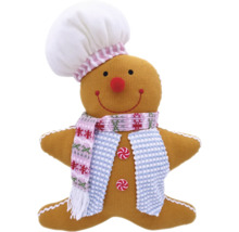 Decorațiune om de turtă dulce cu bonetă de bucătar și fular