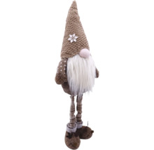 Figurină decorativă de gnom cu pălărie și barbă