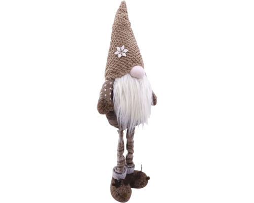 Figurină decorativă de gnom cu pălărie și barbă