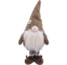 Gnom decorativ cu căciulă și barbă ca decorațiune de Crăciun