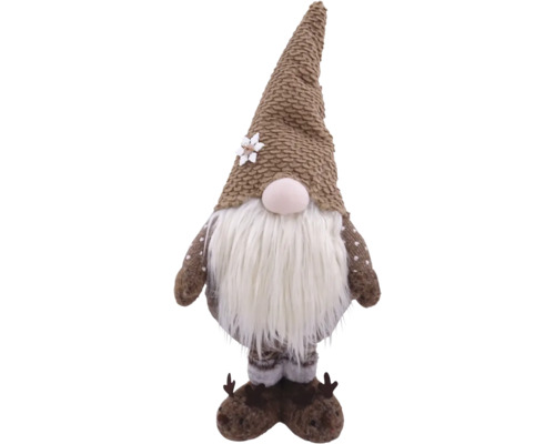 Gnom decorativ cu căciulă și barbă ca decorațiune de Crăciun