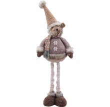 Figurină decorativă de elan cu căciulă și fular ca decorațiune de Crăciun