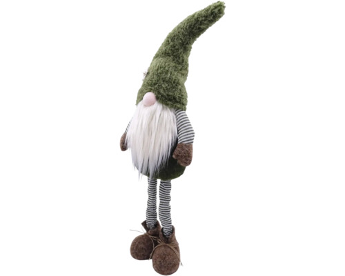 Figurină decorativă pitic cu barbă și căciulă