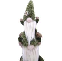 Gnom decorativ cu barba si palarie