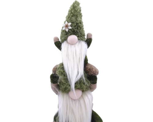 Gnom decorativ cu barba si palarie