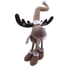 Elan decorativ cu fular și căciulă ca decor de Crăciun