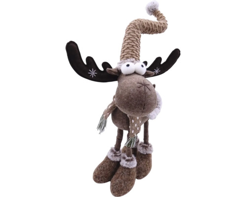 Elan decorativ cu fular și căciulă ca decor de Crăciun