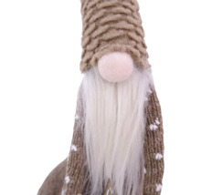 Gnom decorativ cu barba si caciula