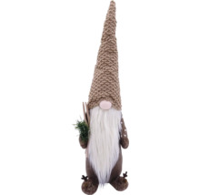 Gnom decorativ cu barba si palarie lunga