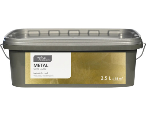 Vopsea cu efect metalic StyleColor auriu 2,5 l Vopsea metalică la cutie, 2,5 litri