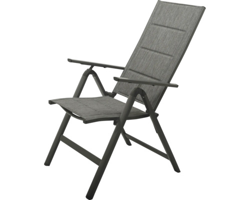 Scaun de grădină cu cotiere și spătar reglabil