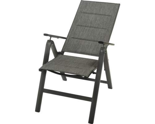 Scaun de grădină cu brațe și cadru pliabil
