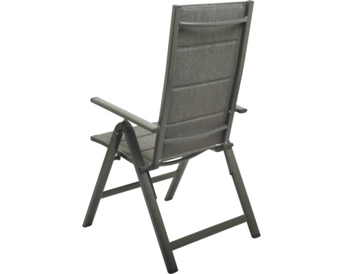 Scaun de grădină cu brațe și cadru pliabil