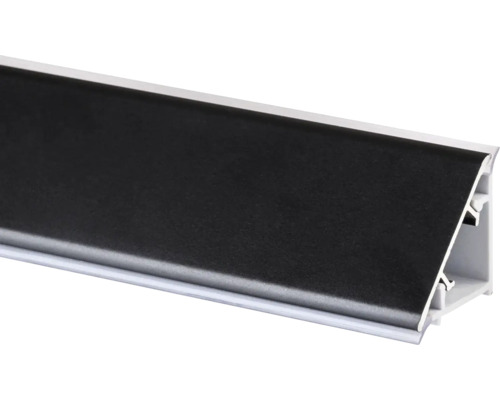 Plintă antistrop TE-MA PVC pentru protecție blat bucătărie 4000x30x30 mm negru Profil decorativ pentru decorarea pereților