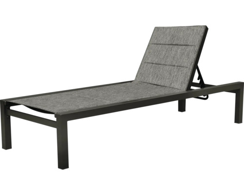 Șezlong din aluminiu cu spătar reglabil