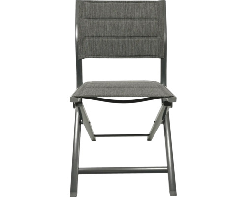 Scaun pliabil cu cadru metalic și șezut textil