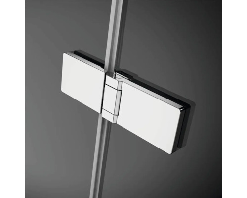 Conector de sticlă pentru cabină de duș cu balama pe bara de duș