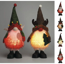 Gnomi decorativi de Crăciun cu iluminare