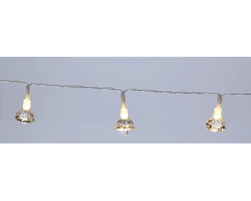 Ghirlandă luminoasă cu aspect de diamant