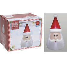 Decorațiune gonflabilă Moș Crăciun cu lumină pentru interior și exterior, 118 x 105 x 245 cm