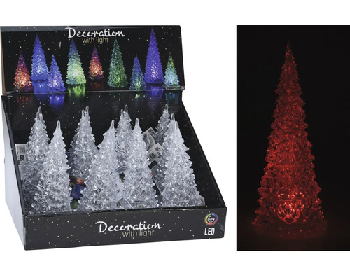 Brazi de Crăciun decorativi cu LED în cutie de prezentare