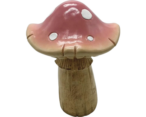 Ciupercă decorativă Lafiora 23,5x23x31,8 cm roz