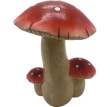Ciupercă decorativă Lafiora 26x23,5x37 cm roșu