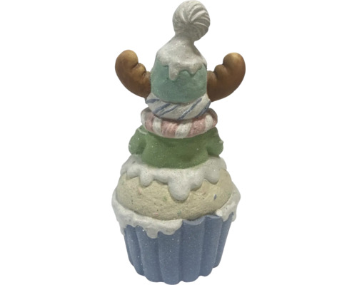 Reniu decorativ pe figurină de brioșă pentru decorațiuni de Crăciun