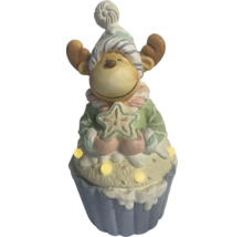 Figurină decorativă de elan cu iluminare ca decorațiune festivă