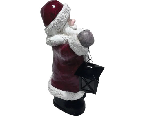 Figurină decorativă Moș Crăciun cu lanternă