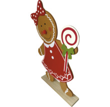 Figurină decorativă de turtă dulce cu acadea pentru perioada Crăciunului