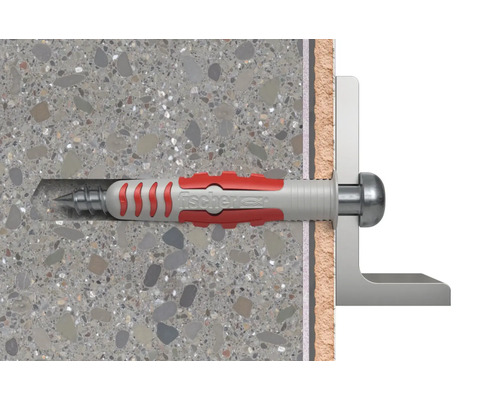 Diblu Fischer în perete cu șurub și unghi