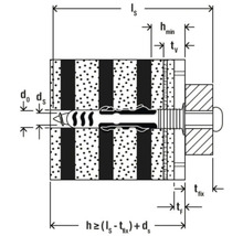 Dibluri cu șurub nailon Fischer DuoSeal 8x48mm TX20, 25 bucăți