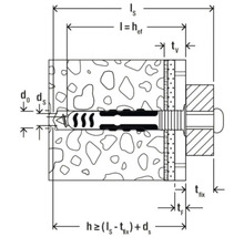 Dibluri cu șurub nailon Fischer DuoSeal 6x38mm TX20, 50 bucăți