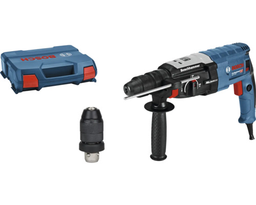 Ciocan rotopercutor electric Bosch Professional GBH 2-28F SDS Plus 880W max. 4000r/min 230V lungime cablu 4m, max. burgherie în beton 28mm Ciocan rotopercutor Bosch cu accesorii și valiză de transport
