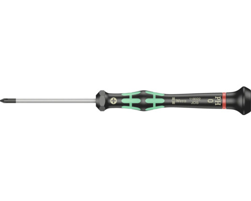 Șurubelniță cu cap plat pentru electricieni Wera, PH 0 Șurubelniță Wera pentru șuruburi Phillips