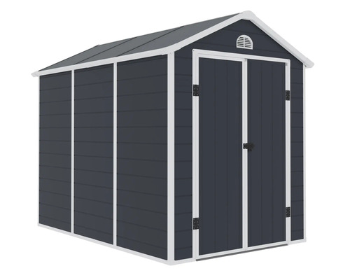 Magazie de grădină metalică cu ușă dublă pentru depozitarea uneltelor de grădină